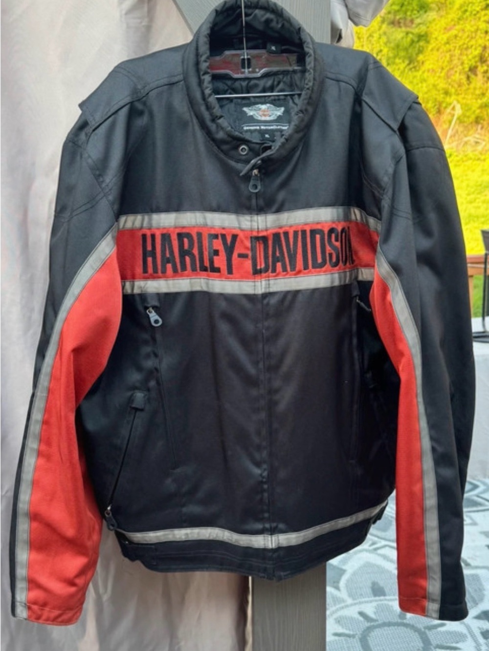 Harley-Davidson Black and Red Performance Riding Jacket